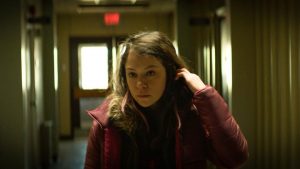 Lucy (Tatiana Maslany) tries to escape a traumatic past in "Two Lovers and a Bear"