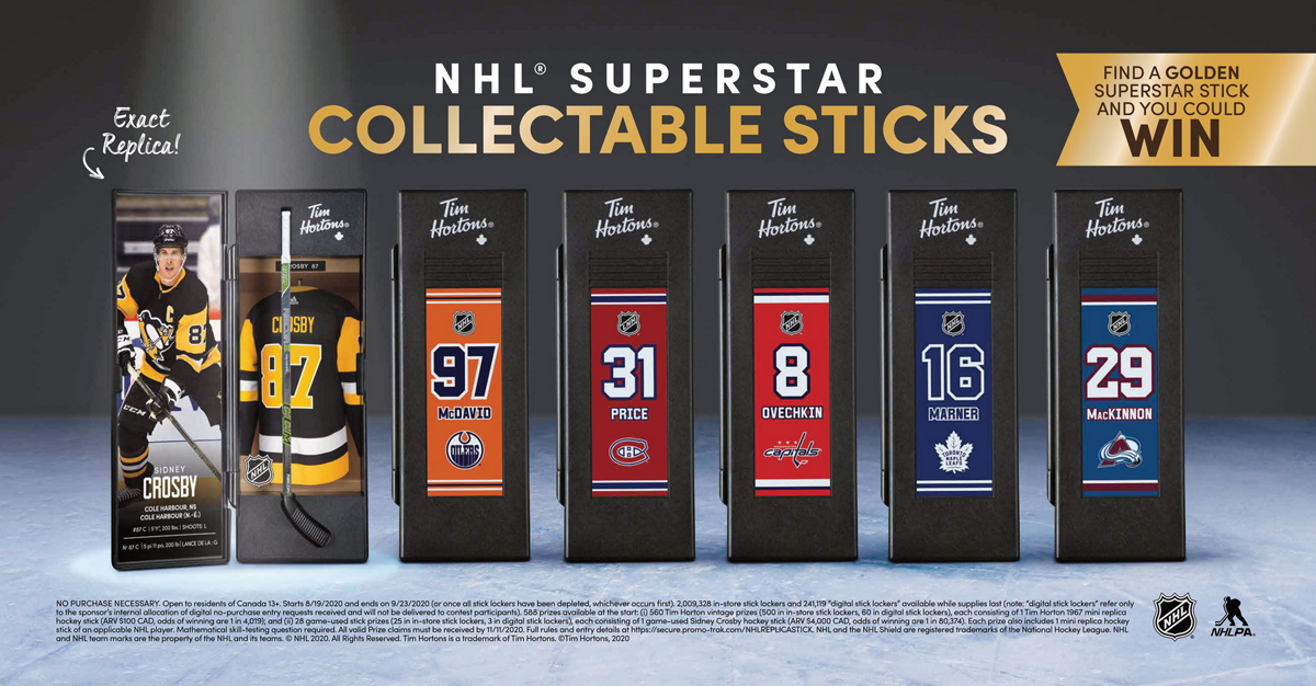 Tim Hortons launches really cool exact replica NHL Superstar