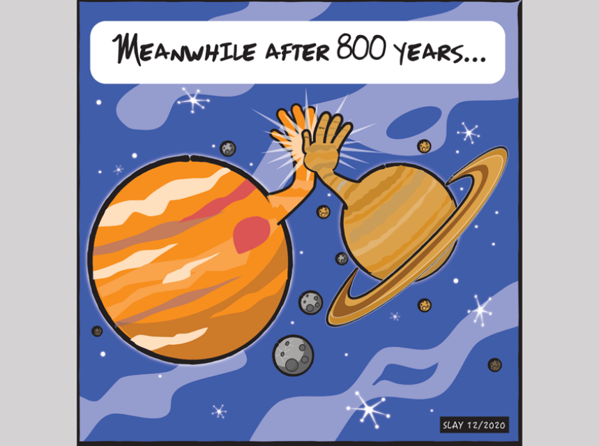 Views from the 6ix: Jupiter and Saturn cartoon - Toronto Times