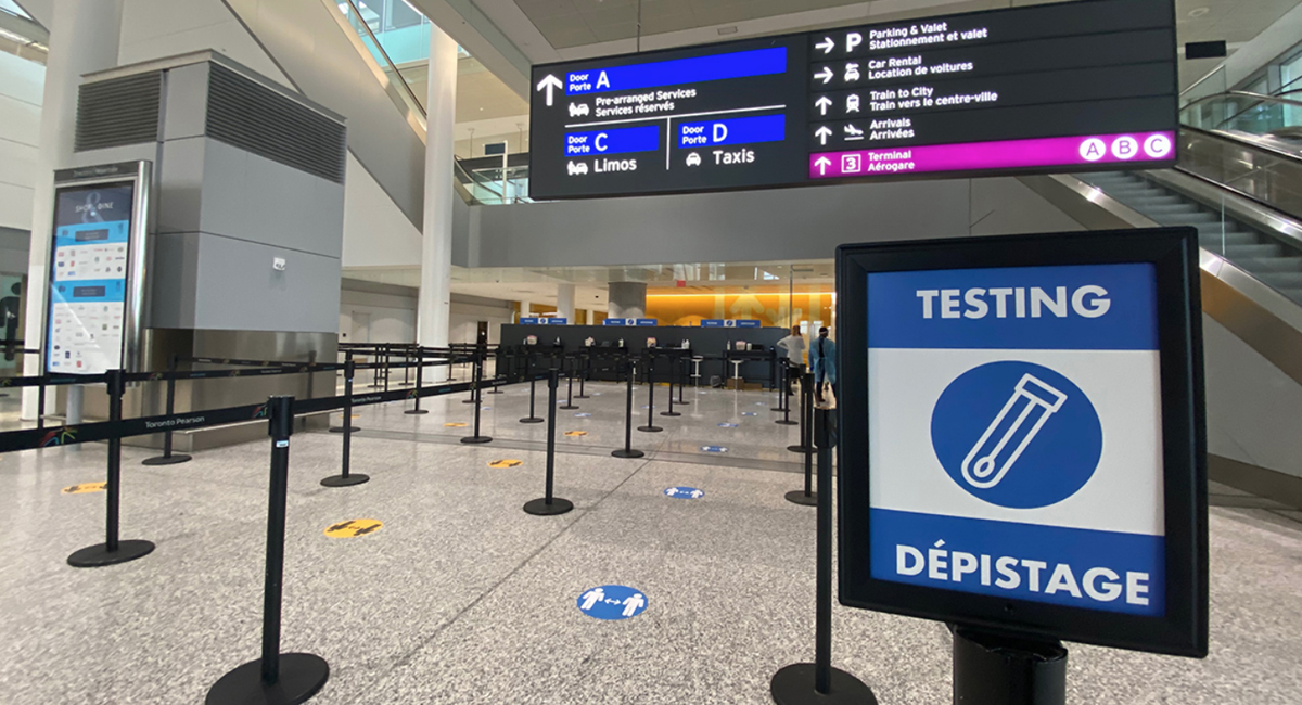 Pearson Airport launches COVID19 test centre for arriving travellers
