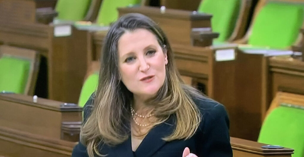 Finance Minister Chrystia Freeland's 2021 budget plan