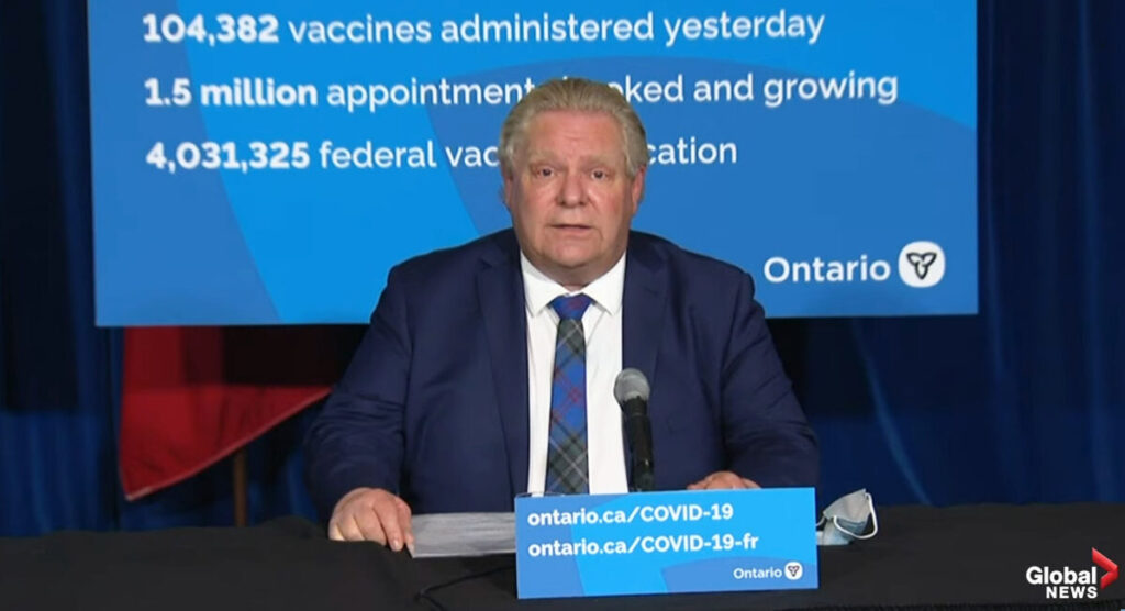 Premier Doug Ford issues stay-at-home order for Ontario