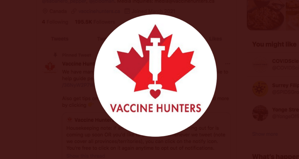 Toronto partners with Vaccine Hunters Canada