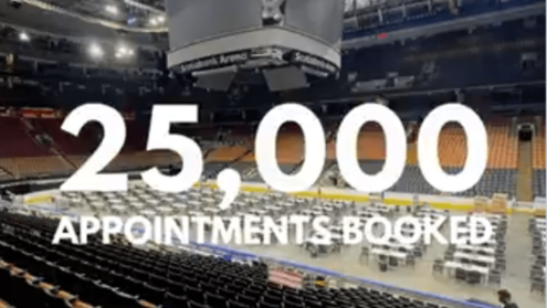 Toronto Vaccine Day at Scotiabank Arena