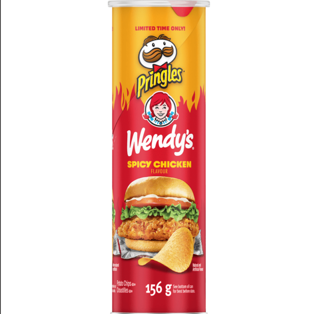 Pringles* just launched Wendy's Spicy Chicken flavoured Chips for a ...