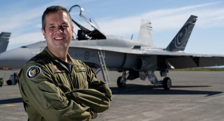 Toronto CF-18 Fighter Pilot Captain Daniel Deluce will fly solo at Air Show Labour Day weekend