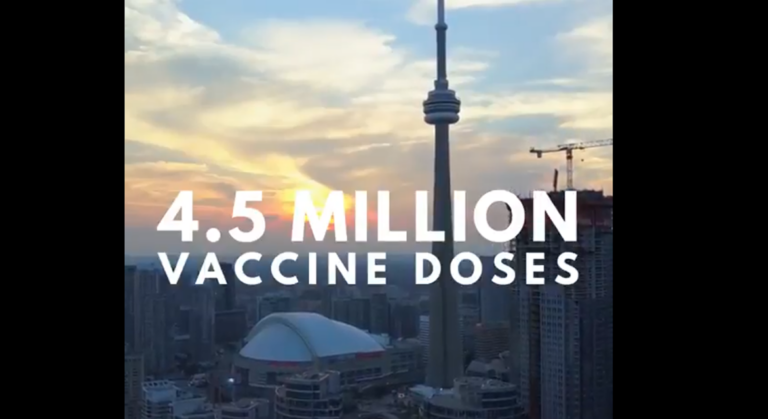75% of Torontonians 12 and older are fully vaccinated