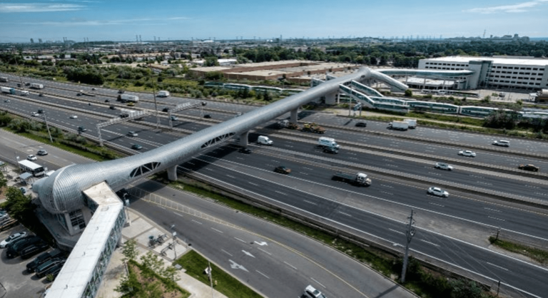 Pickering pedestrian bridge holds Guinness record for longest pedestrian bridge