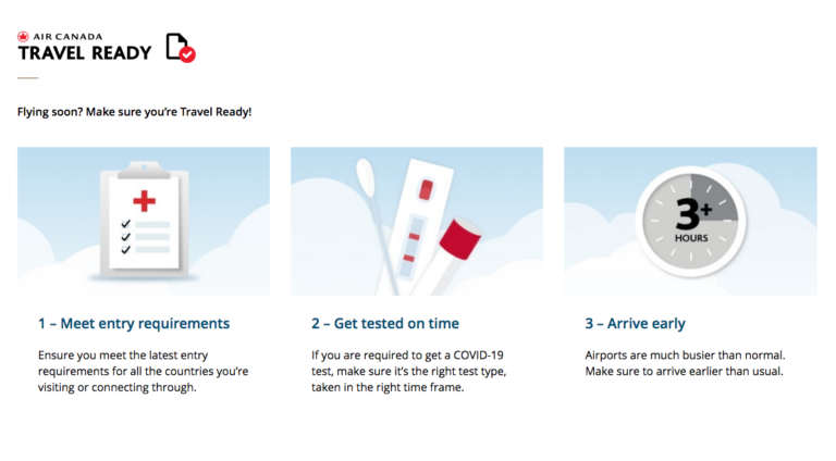 Air Canada unveils Travel Ready hub