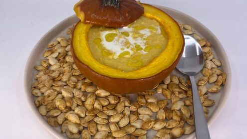 Pumpkin bowl soup recipe