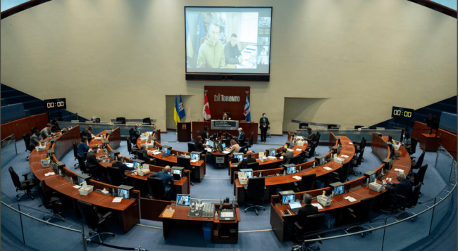 Kyiv mayors address Toronto City Council
