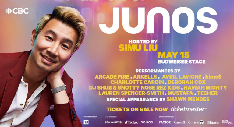 JUNOS hosted by Simu Liu have a star studded lineup in Toronto