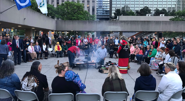 Sunrise Ceremony at Nathan Phillips Square