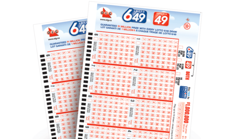 Winning Lotto 6/49 numbers