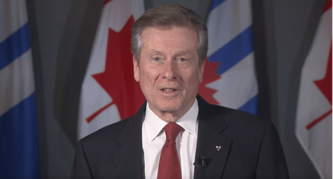 Mayor Tory Canada Day message 2022