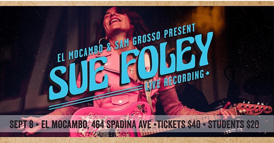 Sue Foley to record live album at El Mocambo