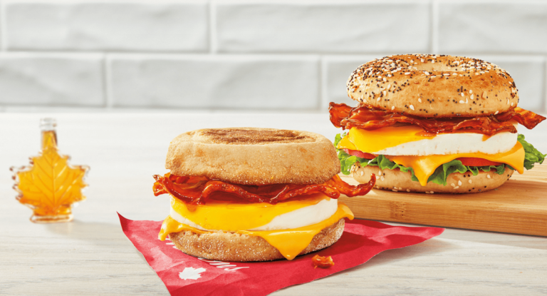 Tim Hortons maple bacon breakfast sandwich