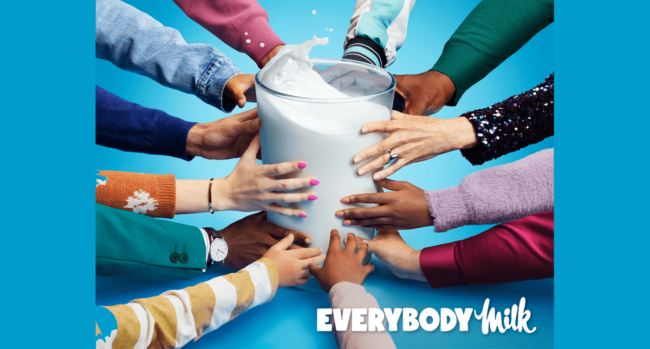 Giant milk tower in Toronto