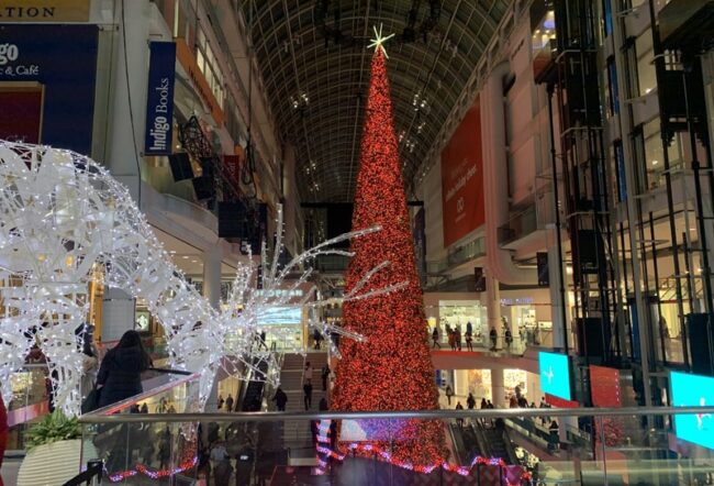 CF Eaton Centre will not have signature Christmas tree this year - Toronto