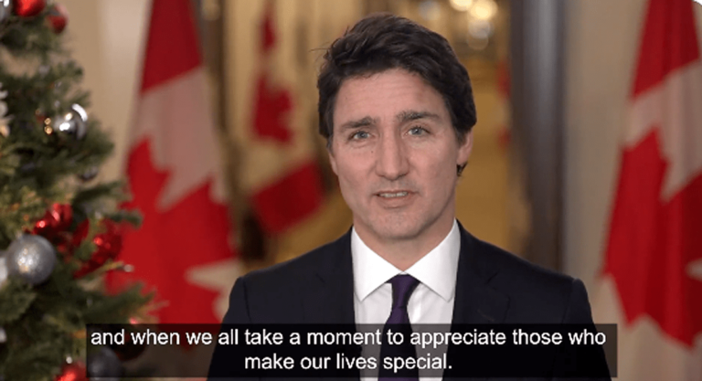 Prime Minister Justin Trudeau Christmas 2022