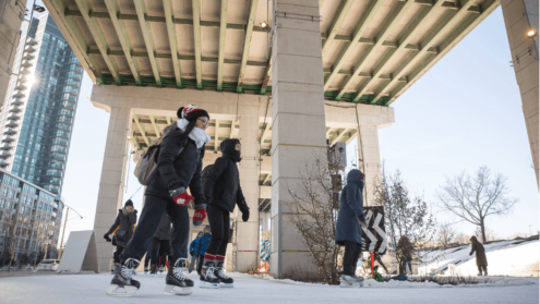 Beltway skating path opens
