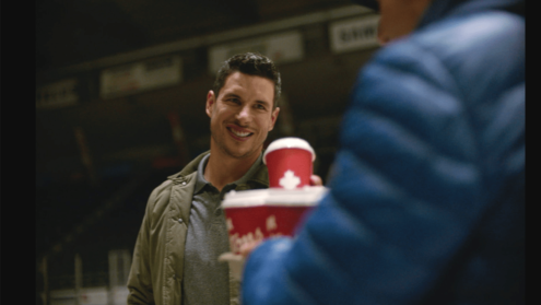 Sidney Crosby relives a Tims moment in Rimouski