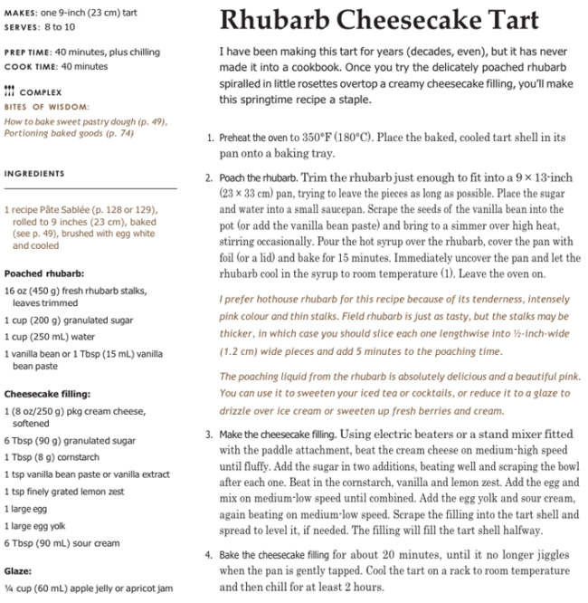 Anna Olson's Rhubarb Cheesecake Tart recipe
Anna Olson's Rhubarb Cheesecake Tart Copyright © 2023 Olson Food Concepts Inc. Photography by Janis Nicolay. Published by Appetite by Random House®, a division of Penguin Random House Canada Limited. Reproduced by arrangement with the Publisher. All rights reserved.