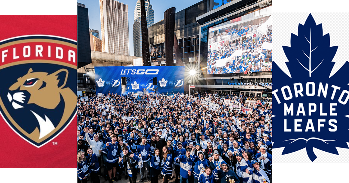 Maple Leaf Square Leafs tailgate party
