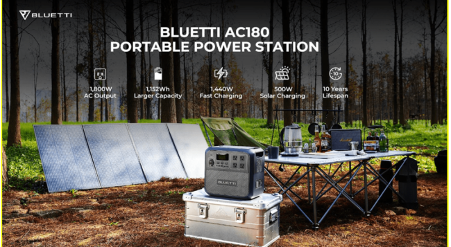 Bluetti premiers new AC180 power station