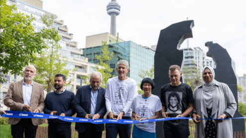 Terry Fox art project unveiled in Queens Quay