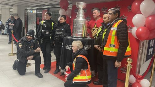 Stanley Cup rides on the TTC