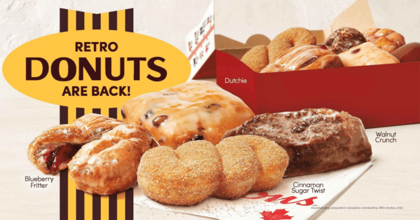 Tim Hortons retro donuts