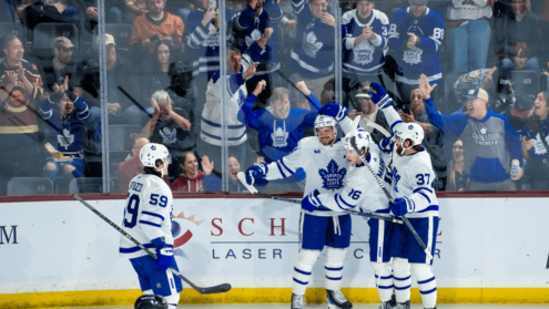 Can Leafs Matthews score 80