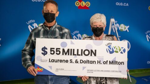 Milton couple wins $55 million Lotto Max