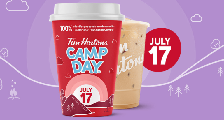 Tim Hortons Camp Day is July 17