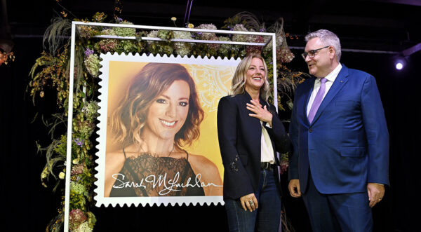 New stamp honours Sarah McLachlan