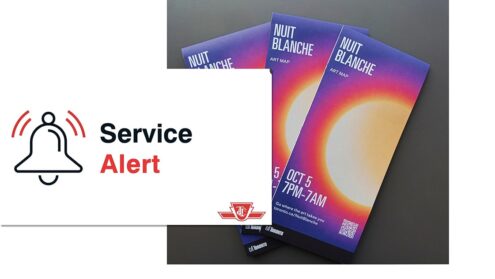 TTC running later for Nuit Blanche