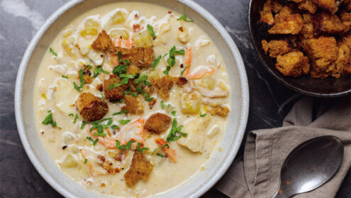 Chuck Hughes Seafood Chowder