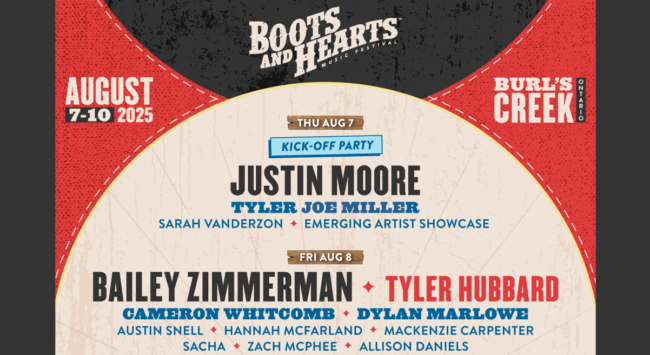 Boots and Hearts 2025 lineup