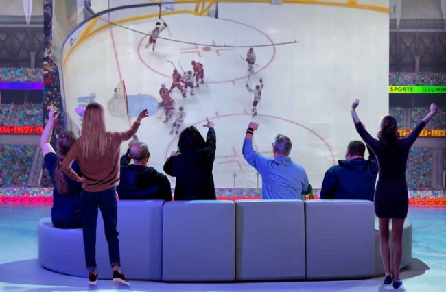 Immersive Leafs watch party at Illuminarium