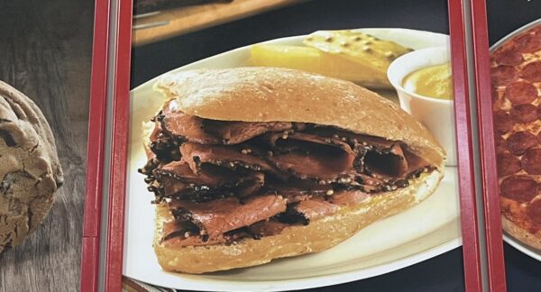 Montreal smoked meat sandwich at Costco