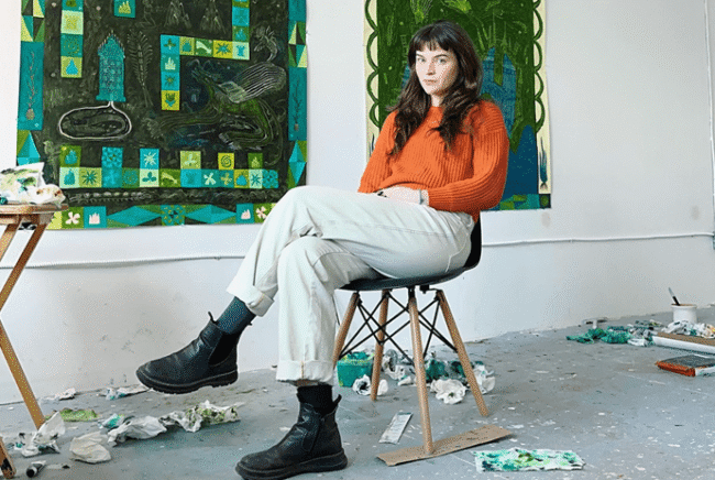 Giant mural The Bentway by Rebecca Munce