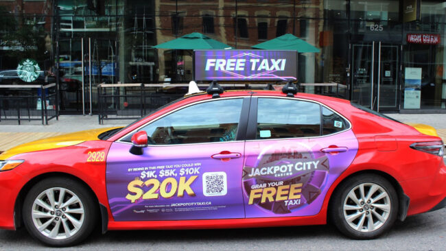 JAckpot City free cab rides Toronto