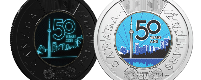 New glowing CN Tower Toonie